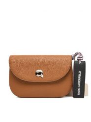 KARL LAGERFELD Torebka A4W30008 Brązowy. Brązowe listonoszki KARL LAGERFELD, bez wzorów, ze skóry, bez dodatków. Za 619.99 zł.