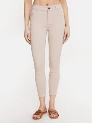 Morgan Jeansy 241-POLIA1 Beżowy Skinny Fit. Brązowe jeansy Morgan, bez wzorów, z bawełny. Za 149.99 zł.
