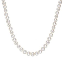 Lulu & Jane Srebro wysokiej pr óby Perła hodowlana słodkowodna Naszyjniki 1 ct Damski. Białe naszyjniki Lulu & Jane, z materiału, z perłą, srebrne. Za 419.99 zł.