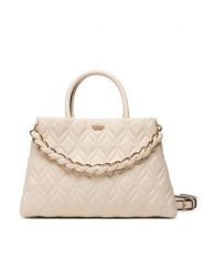 Guess Torebka Maxine HWQG97 33060 Kremowy. Białe torebki klasyczne Guess, z aplikacjami, ze skóry, bez dodatków. Za 674.99 zł.