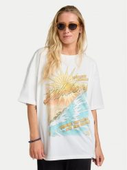 Billabong T-Shirt Where The Sun Collide EBJZT00499 Biały Loose Fit. Białe t-shirty Billabong, m, bez wzorów, z bawełny, bez kołnierzyka, bez ramiączek. Za 159.99 zł.