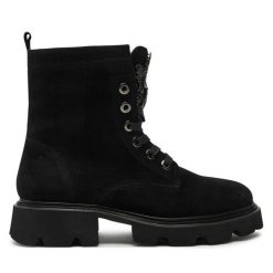 Trzewiki Alma En Pena. Czarne botki Alma En Pena, bez wzorów, bez obcasa, na płaskiej podeszwie, bez zapięcia. Za 539.99 zł.