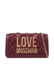 LOVE MOSCHINO Torebka JC5603PP1PL1055A Bordowy. Czerwone kopertówki Love Moschino, bez wzorów, ze skóry, wizytowe, bez dodatków. Za 669.99 zł.