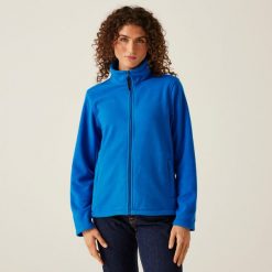 Polar roboczy damski Micro Full Zip. Niebieskie bluzy z polaru Regatta, bez wzorów, z polaru. Za 229.99 zł.