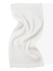 Chusta damska WINGS 180x90 cm czarno białe groszki. Białe chusty Wings, bez wzorów, z bawełny, eleganckie. Za 59.90 zł.