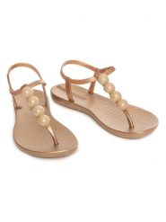 Ipanema Sandały w kolorze złotym rozmiar: 41/42. Żółte sandały Ipanema, z aplikacjami, klasyczne, z otwartym noskiem, bez obcasa, bez zapięcia. Za 96.60 zł.