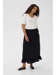 KAFFE curve Spódnica "Bella" w kolorze czarnym rozmiar: M. Czarne spódnice KAFFE curve, na co dzień, m, bez wzorów, z wiskozy, klasyczne, maxi, proste. Za 104.99 zł.