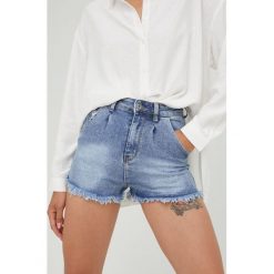 Answear Lab szorty jeansowe Push Up damskie gładkie high waist. Niebieskie szorty Answear Lab, bez wzorów, z denimu. W wyprzedaży za 83.99 zł.