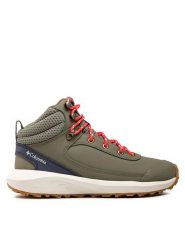 Columbia Trekkingi Trailstorm Peak Mid BL5578 Zielony. Zielone buty trekkingowe Columbia, ze skóry, bez zapięcia. Za 499.99 zł.