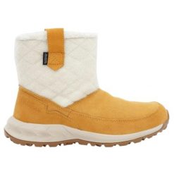 Buty trekkingowe damskie Jack Wolfskin Queenstown Texapore. Brązowe buty trekkingowe Jack Wolfskin, bez wzorów, bez zapięcia. Za 355.04 zł.