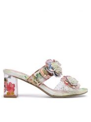 Laura Vita Klapki Lucieo 32 Różowy. Czerwone klapki LAURA VITA, bez wzorów, ze skóry, bez obcasa, bez zapięcia. Za 399.99 zł.