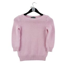Sweter damski w kolorze różowym. Czerwone swetry Ralph Lauren, l, bez wzorów, z dzianiny, eleganckie, bez ramiączek. Za 51.08 zł.