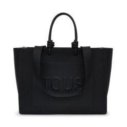 Torebka TOUS. Czarne shopper bag tous, bez wzorów, bez dodatków. Za 999.99 zł.
