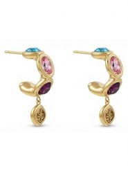 Guess Kolczyki JUBE05 571JW Złoty. Żółte kolczyki Guess, ze stali. Za 279.99 zł.