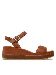 Clarks Sandały Kassanda Lily 26177298 Brązowy. Brązowe sandały Clarks, bez wzorów, ze skóry, bez obcasa, na płaskiej podeszwie, bez zapięcia. Za 679.99 zł.