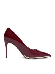 Nine West Szpilki CEO-SH2124 01 Bordowy. Czerwone szpilki Nine West, bez wzorów, ze skóry, bez obcasa, na szpilce, bez zapięcia. Za 249.99 zł.