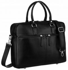 Torba na laptopa Peterson PTN LAP-1703-PUD czarna. Czarne torby na laptopa Peterson, bez wzorów, ze skóry ekologicznej. Za 169.99 zł.
