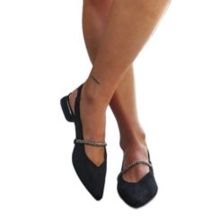 Czarne baleriny ze skórzaną wkładką Morcosa. Czarne baleriny bez wzorów, eleganckie, bez obcasa, bez zapięcia. Za 193.88 zł.