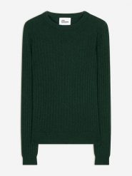 Just Cashmere Kaszmirowy sweter w kolorze ciemnozielonym rozmiar: S. Zielone swetry Just Cashmere, s, bez wzorów, z kaszmiru, bez ramiączek. Za 369.99 zł.