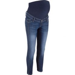 Wygodne dżinsy ciążowe 7/8 STRAIGHT bonprix ciemnoniebieski. Jeansy marki bonprix. Za 109.99 zł.