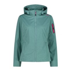 Kurtka damska turystyczna CMP 39A5016M. Zielone kurtki przejściowe sportowe CMP, l, bez wzorów, z softshellu, z kapturem, trekkingowe. Za 340.00 zł.