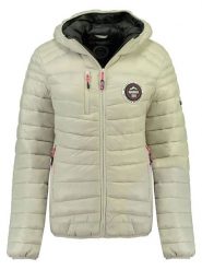 Geographical Norway Kurtka pikowana "Bambway" w kolorze kremowym rozmiar: M. Brązowe kurtki Geographical Norway, m, bez wzorów, bez kaptura. Za 199.65 zł.
