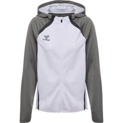 Damska kurtka z kapturem Hummel Lead 2.0. Białe kurtki Hummel, bez wzorów, z dresówki, z kapturem. Za 294.50 zł.
