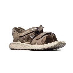 Damskie sandały turystyczne Columbia KONOS HIKER 2-STRAP 2121311252. Brązowe sandały Columbia, bez wzorów, z gumy, z okrągłym noskiem, bez obcasa, bez zapięcia. Za 222.05 zł.