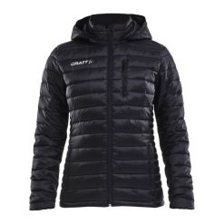 Kurtka damska Craft isolate. Czarne kurtki Craft, bez wzorów, eleganckie, bez kaptura. W wyprzedaży za 284.50 zł.