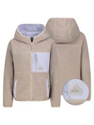 Sublevel Kurtka polarowa w kolorze lawendowo-szarym rozmiar: L. Szare kurtki Sublevel, l, bez wzorów, z polaru, bez kaptura. Za 174.84 zł.