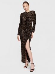 Guess Sukienka wieczorowa W3RK82 KBJD0 Czarny Slim Fit. Czarne sukienki Guess, xl, z aplikacjami, z syntetyku, wizytowe, bez kołnierzyka, bez ramiączek. Za 1,469.00 zł.