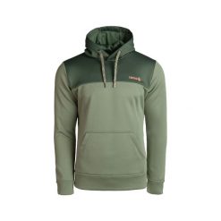 Bluza DUERO MIX z regulowanym kapturem, logo z przodu i kieszenią kangurkową. Zielone bluzy IZAS, uniwersalny, bez wzorów, z jeansu, bez ramiączek. Za 204.30 zł.