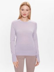 Calvin Klein Sweter K20K205777 Fioletowy Regular Fit. Fioletowe swetry Calvin Klein, xxs, bez wzorów, z wełny, bez ramiączek. Za 249.99 zł.