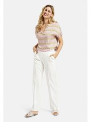 Milano Italy Bluzka w kolorze zielono-jasnoróżowym rozmiar: 40. Różowe bluzki Milano Italy, bez wzorów, z wiskozy, bez kołnierzyka, bez ramiączek. Za 152.99 zł.