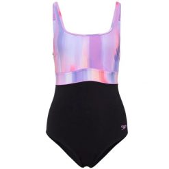 Damski kostium kąpielowy 1-częściowy Speedo Eco New Contour Eclipse Pr. Czarne stroje jednoczęściowe Speedo, bez wzorów, sportowe. W wyprzedaży za 271.50 zł.