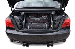 Torby Do Bagażnika Bmw 3 Cabrio 2006-2013 3Szt Kjust. Czarne torby podróżne KJUST, bez wzorów, z kauczuku. Za 701.00 zł.