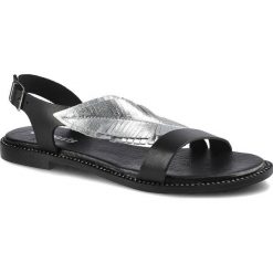 Czarne Sandały Dwunasty Shoes Damskie Buty Na Lato. Czarne sandały Dwunasty Shoes, bez wzorów, ze skóry, bez obcasa, na obcasie, bez zapięcia. Za 279.00 zł.