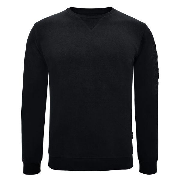 Bluza z bawełny Guros Play. Czarne bluzy ELPLAYER, bez wzorów, z bawełny, sportowe, bez ramiączek, bez kaptura. W wyprzedaży za 91.00 zł.