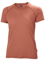 Helly Hansen Koszulka funkcyjna "Durawool" w kolorze jasnobrązowym rozmiar: L. Brązowe t-shirty sportowe Helly Hansen, l, bez wzorów, z wełny, bez ramiączek, outdoorowe. Za 154.79 zł.