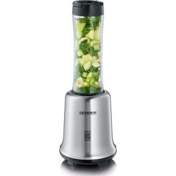 Severin SM 3739 Srebrny (Sportowy) + 2 bidony w komplecie Blender kielichowy. Blendery Severin. W wyprzedaży za 149.00 zł.