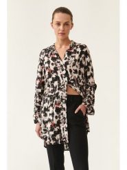 TATUUM Bluzka w kolorze beżowo-czarnym rozmiar: 38. Brązowe bluzki Tatuum, bez wzorów, z wiskozy, bez kołnierzyka, bez ramiączek. Za 107.45 zł.