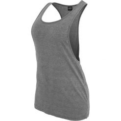 Damski tank top Urban Classic loose burnout. Szare topy Urban Classics, bez wzorów, bez kołnierzyka, bez ramiączek. Za 66.00 zł.