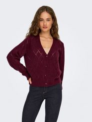 JDY Kardigan w kolorze czerwonym rozmiar: XL. Czerwone swetry JDY, xl, bez wzorów, bez ramiączek. Za 121.45 zł.