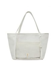 Badura Torebka WENN-01 Biały. Białe shopper bag Badura, bez wzorów, z materiału, bez dodatków. Za 229.99 zł.