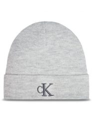 Calvin Klein Jeans Czapka Monogram Embro K60K612319 Szary. Szare czapki zimowe Calvin Klein Jeans, bez wzorów, z jeansu. Za 129.99 zł.