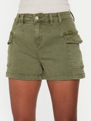 ONLY Szorty materiałowe Missouri 15328087 Zielony Regular Fit. Zielone szorty ONLY, bez wzorów, z bawełny. Za 159.99 zł.