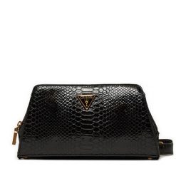 Torebka Guess. Czarne listonoszki Guess, z aplikacjami, bez dodatków. Za 319.99 zł.