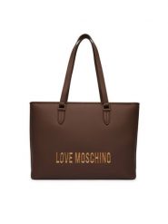LOVE MOSCHINO Torebka JC4190PP1PKD0300 Brązowy. Brązowe shopper bag Love Moschino, bez wzorów, ze skóry, bez dodatków. Za 1,059.00 zł.