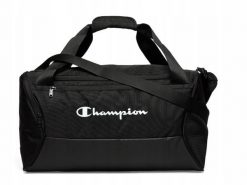 Torba Champion Medium Duffel czarna. Białe torby sportowe Champion, bez wzorów, z materiału, na ramię. Za 121.99 zł.
