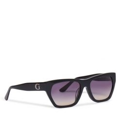 Okulary przeciwsłoneczne Guess. Czarne okulary przeciwsłoneczne Guess, z aplikacjami. Za 629.99 zł.